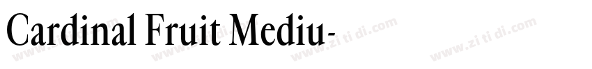 Cardinal Fruit Mediu字体转换